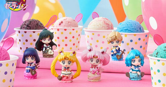 Sailor Moon Petit Chara Land Ice Cream Figures